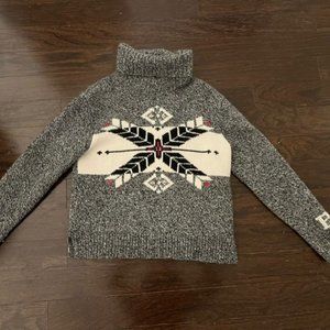Polo Ralph Lauren | Sweater Turtleneck Gray Snowflake- Medium
